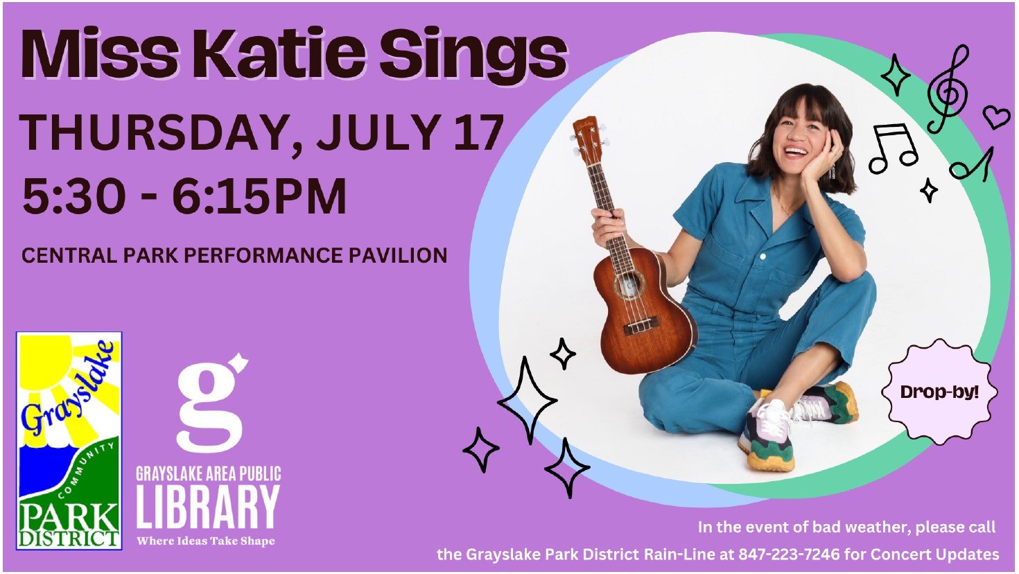 Miss Katie Sings at Central Park in Grayslake